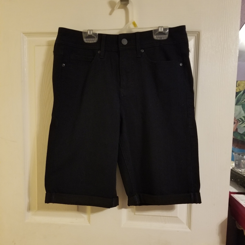 Curves 360 By NYDJ  Women's Denim Bermuda Shaping Shorts
